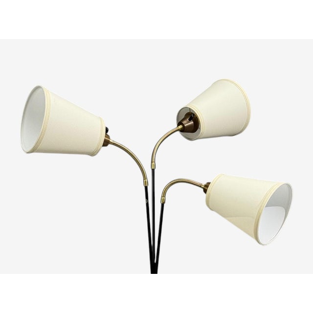 Swedish Modern, Adjustable Floor Lamp, Teak, Lacquered Metal, Sweden, 1960s For Sale - Image 4 of 15