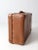 Vintage Brown Leather Suitcase For Sale - Image 4 of 11