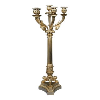 Antique Candelabra in Gilt Bronze, 1800s For Sale