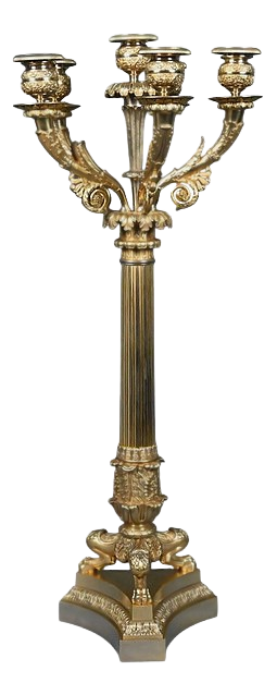 Antique Candelabra in Gilt Bronze, 1800s
