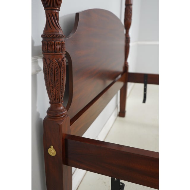 Traditional Henkel Harris Queen Size Mahogany Model 150 Poster Bed For Sale - Image 3 of 16