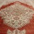 Mid 20th Century Turkish Oushak Rug in Orange Red, Light Green, Warm Taupe and Cream Colors For Sale - Image 4 of 10