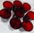 Glass Ruby Red Goblets- Set of Eight For Sale - Image 7 of 8