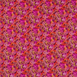 Harlequin Wildflower Meadow Fabric in Carnelian/Spinel/Amethyst - a Sample For Sale