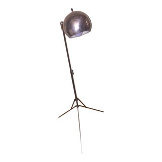 Mid-Century Chrome Adjustable Tripod Lamp For Sale