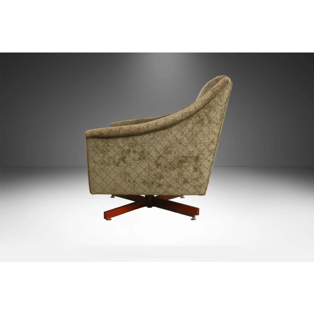 1970s Mid Century Adrian Pearsall Style Swivel Armchair For Sale - Image 12 of 14