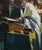 Urban Antique Oil Painting: Paris Book Market, Ukrainian Artist 110-95 For Sale - Image 4 of 6
