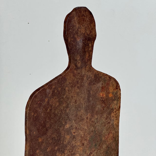 Brown Rare Human Form Vintage Shooting Target on Custom Made Stand For Sale - Image 8 of 8