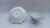Porcelain Tea Cup and Saucer with Hand-Painted Blue Crocus from Meissen, 1960, Set of 2 For Sale - Image 14 of 17