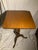 Americana American antique Gorgeous Birch Federal 1800 candlestand table.