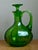 Vintage Green Glass Decanter For Sale - Image 12 of 12