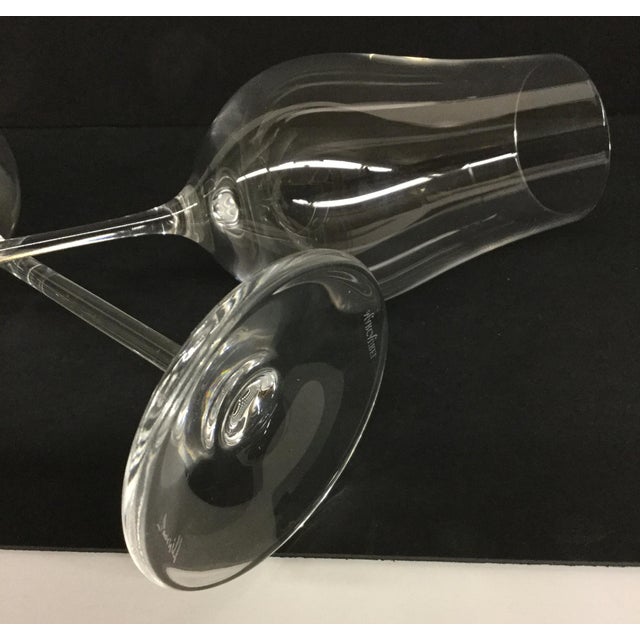 Crystal Tulip Wine Glasses A Pair Chairish