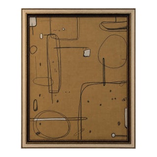 Quiet Structure, 2026 Mix Media on Canvas, Vintage Frame. 2026 For Sale