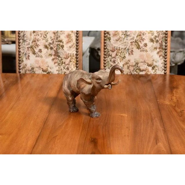 French 19th Century French Terracotta Sculpture Depicting a Walking Asian Elephant For Sale - Image 3 of 12