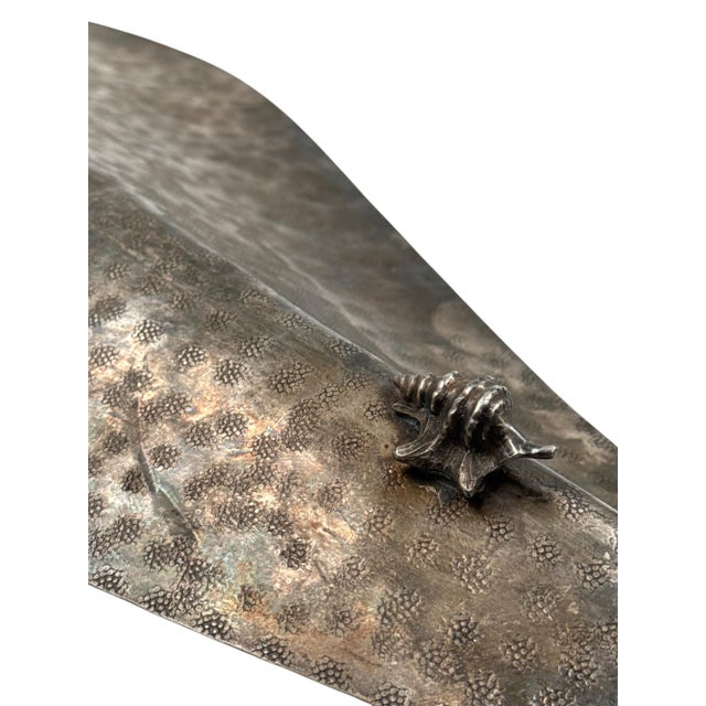 Silver-Plated Shell Shaped Great Bowl by Renato Raddi, 1970s For Sale - Image 16 of 18
