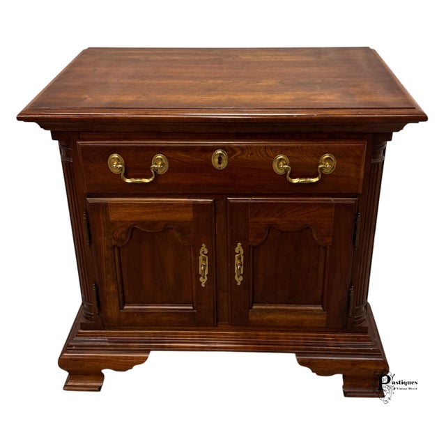 Vintage Jamestown Sterling Chippendale Style Mahogany Nightstand For Sale - Image 10 of 10