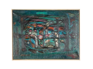 Wilhelm Jan Elsman, Window to the Garden, 20th-century, Oil on Canvas, Framed