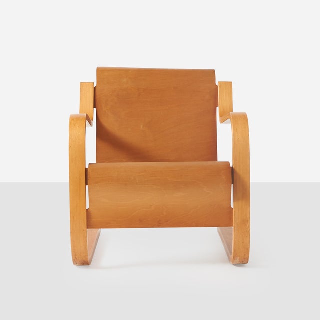 Model 31 Cantilever Chair by Alvar Aalto Finland, c. 1930’s A rare first edition model 31 lounge chair by Alvar Aalto in...