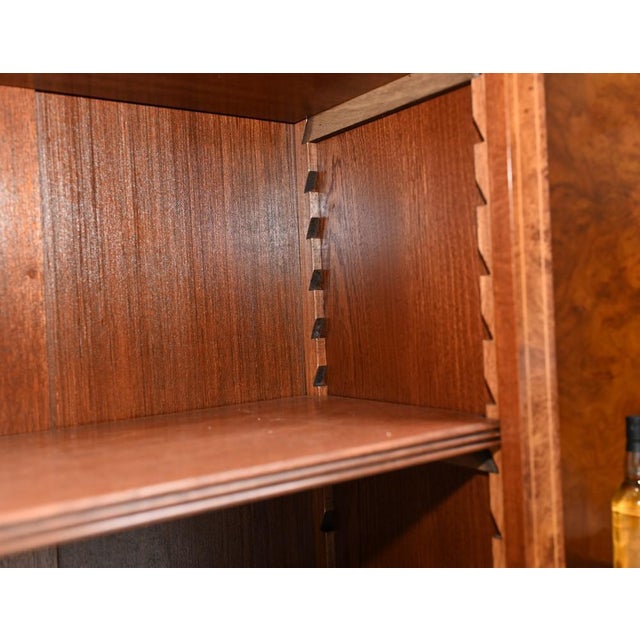 Wood Regency Open Bookcase with Walnut Sheraton Inlay For Sale - Image 7 of 11