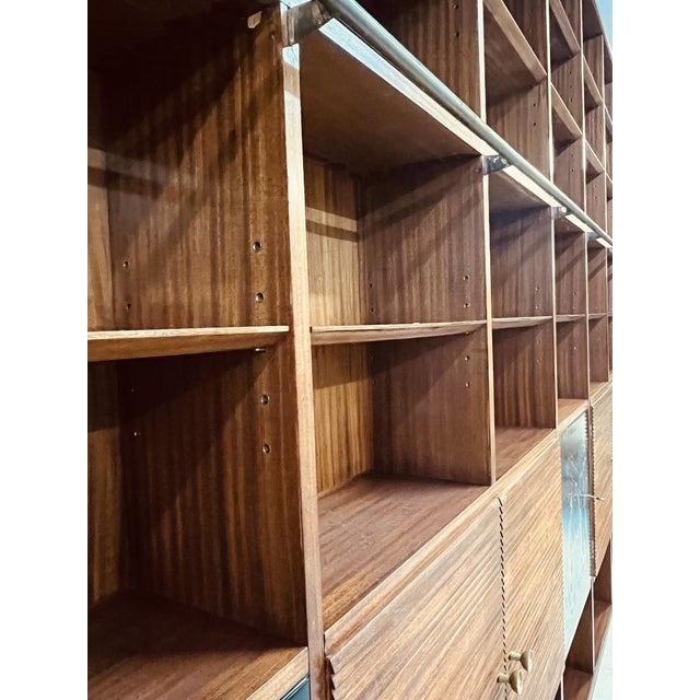 Bookcase Veneered in Mahogany with Elements Engraved by Tommaso Gnone ...
