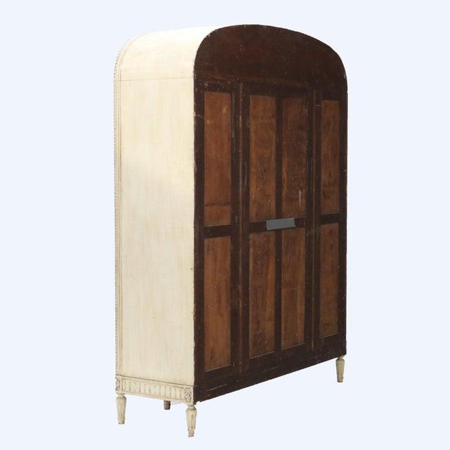 French Provincial Louis XVI Style Three-Door China Cabinet C1920 For Sale - Image 15 of 18