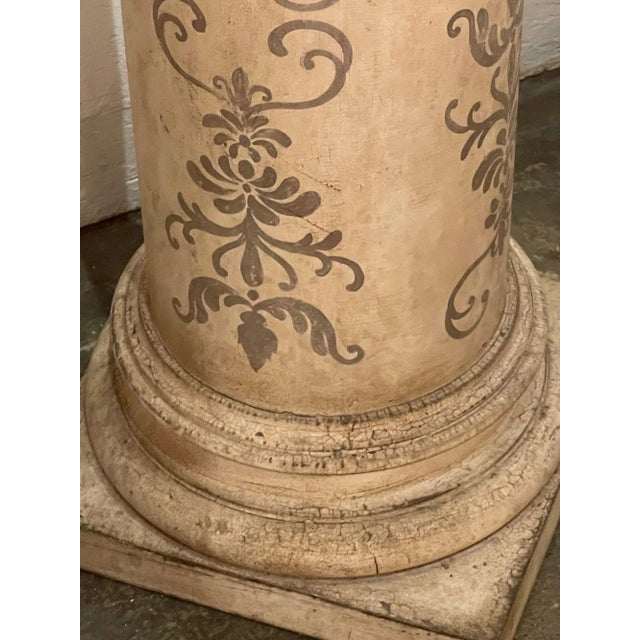 Mid 20th Century Mid 20th Century Italian Painted Wood Pedestals - a Pair For Sale - Image 5 of 8