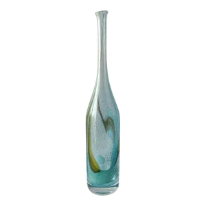 Bengt Orup for Johansfors Swedish Modernist Hand Blown Glass Bottle Vase