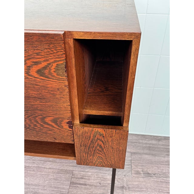 Black Mobile Cabinet in Wood and Metal, 1960s For Sale - Image 8 of 18