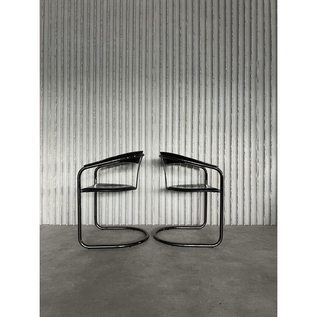 Leather Chairs from Arrben, Set of 3 For Sale - Image 6 of 10