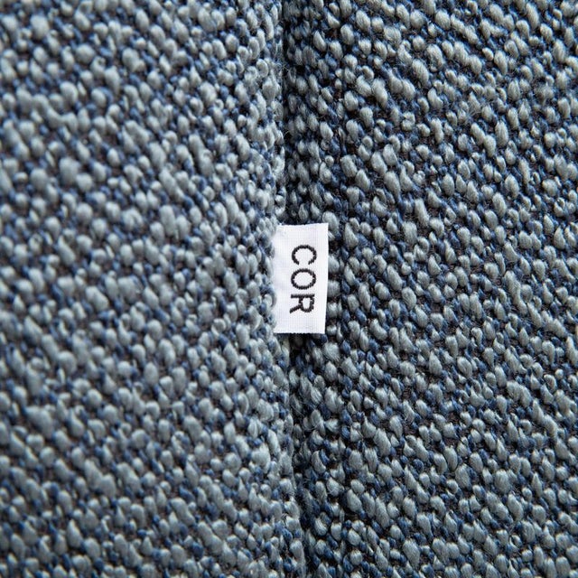 Textile Two-Seater Sofa in Blue Fabric from COR For Sale - Image 7 of 11