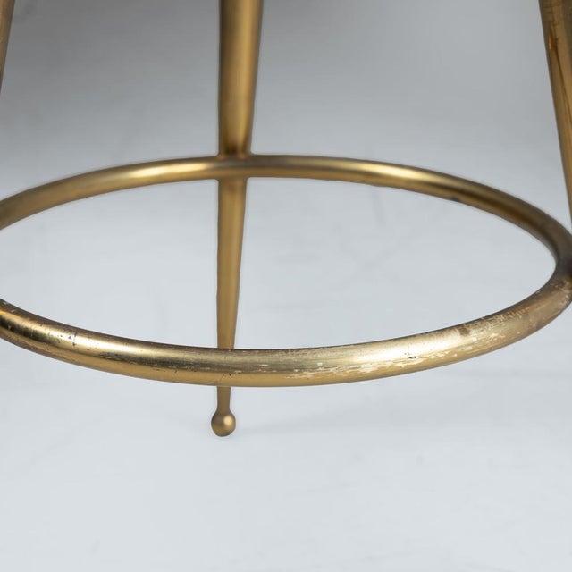 Set of Stools with White Upholstery, 1970s For Sale - Image 10 of 13