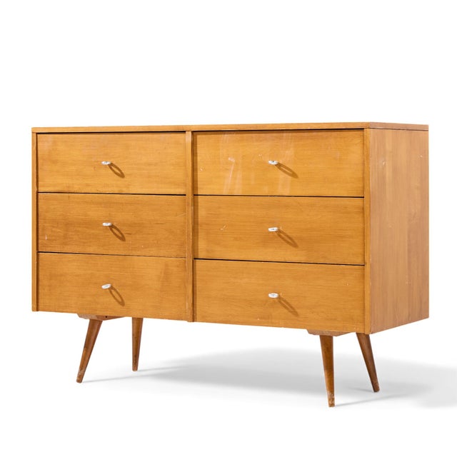 Brown Paul McCobb for Planner Group Mid Century 6 Drawer Lowboy Dresser - Pair For Sale - Image 8 of 17