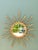 Wood Vintage Italian Bent Rattan Sunburst Mirror For Sale - Image 7 of 12