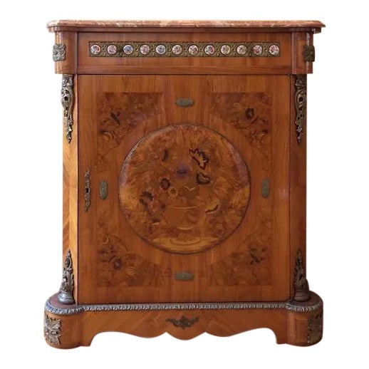 Late 20th Century French Marquetry Commode For Sale