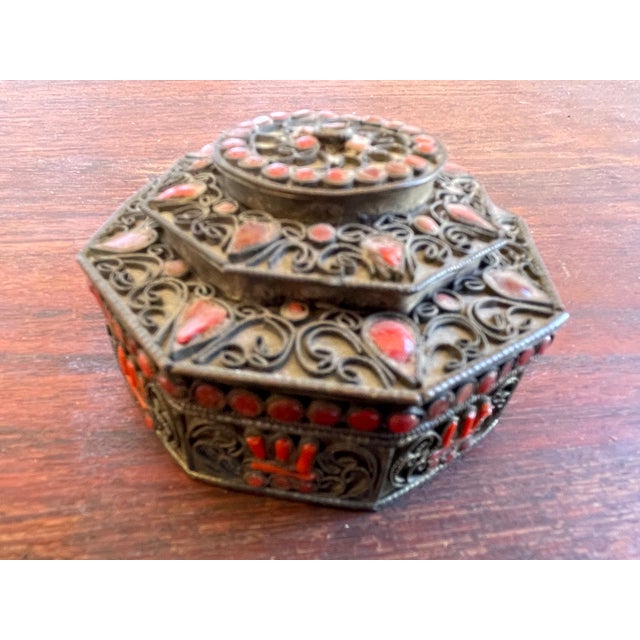 I bought this wonderful box about 35 years ago from a trip to Nepal. Item was in a unique shop with one of a kind fun...