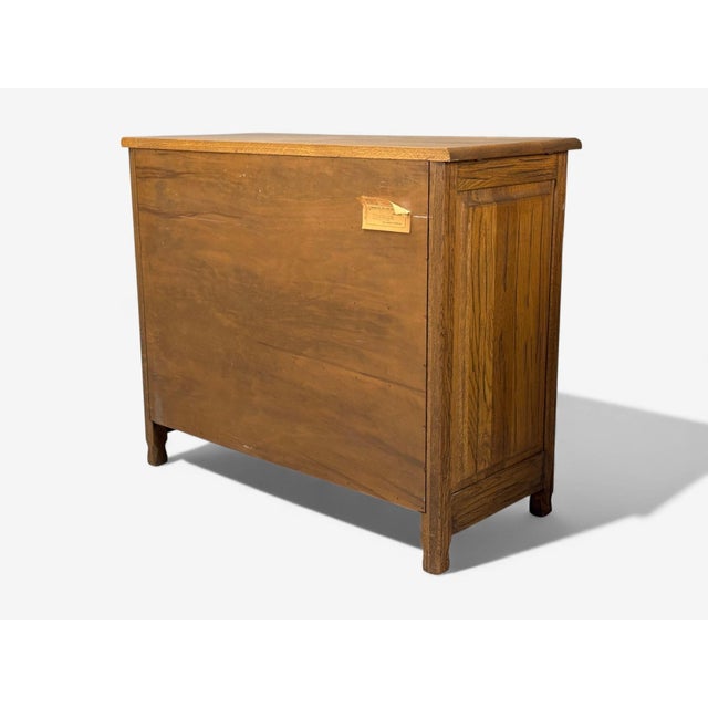 A. Brandt Ranch Oak, Oak, Chest of Drawers, Usa, 1950s, 2 Pieces For Sale - Image 12 of 12
