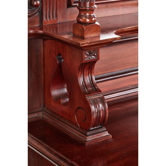 Antique Carved Mahogany Sideboard from Maple & Co. For Sale - Image 10 of 18