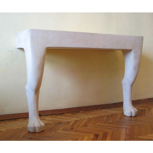 Late 20th Century Late 20th Century Attributed to John Dickinson 42' Wall Mounted Console Table For Sale - Image 5 of 13