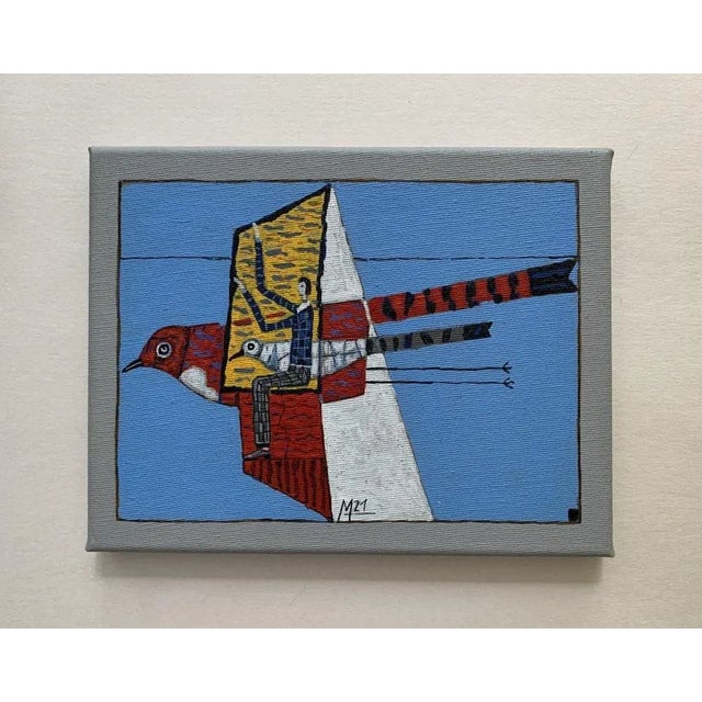 Mikolaj Malesza, from the My Birds Cycle, 2021, Acrylic on Canvas For Sale - Image 4 of 5