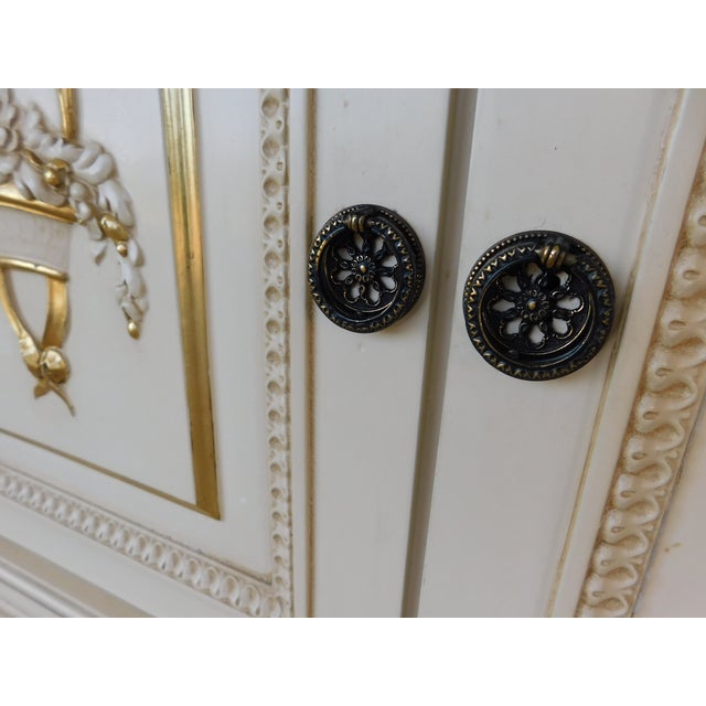 Antique Mahogany French Louis XVI Style Tall Chest Late 19th Century For Sale - Image 13 of 17
