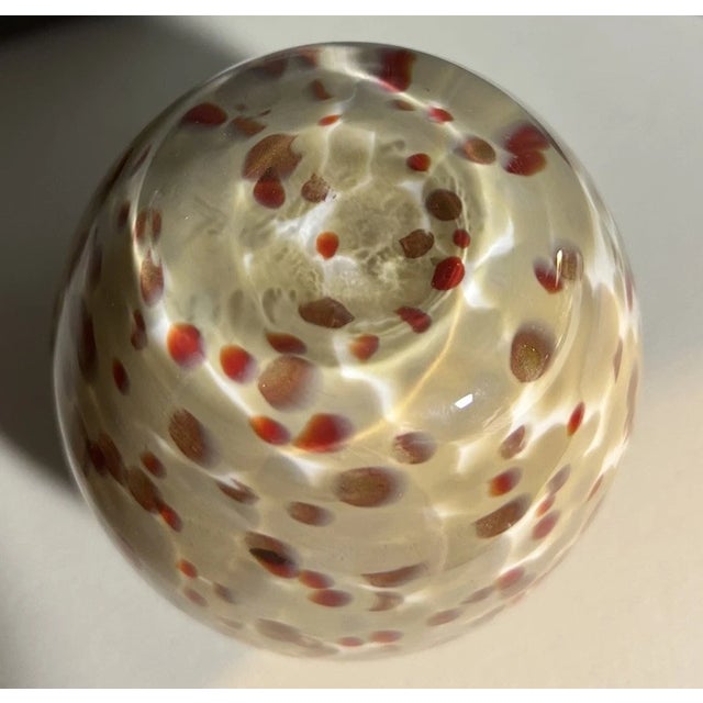 Murano Vintage MCM Murano Style Art Glass Vase For Sale - Image 4 of 4