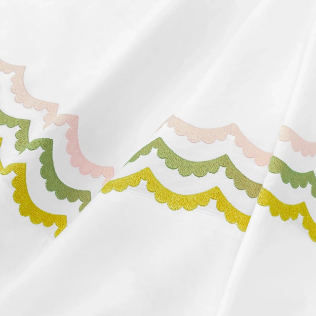 From renowned designer Celerie Kemble and luxury linen maker Hamburg House comes this exclusive Whimsical Scallop...