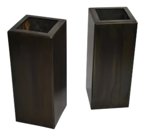 Antic Steel Boxes - A Pair