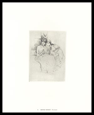 1974 Berthe Morisot Collotype "The Lesson"