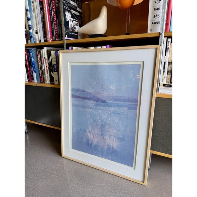 1980s Original Gerald Brommer Monotype Print Landscape Series 9 Signed Framed For Sale - Image 12 of 15
