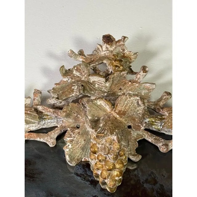 Monumental Silvered Carved Vine Mirror For Sale - Image 4 of 11
