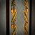 Walnut Wood and Mirrored Glass Wall Mirror by Luigi Brusotti, 1940s For Sale - Image 9 of 17
