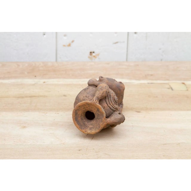 Engraved Pre-Columbian Style Clay Sculpture For Sale In Los Angeles - Image 6 of 8