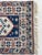 Persian Vintage Turkish Navy, Blush, Apricot, Soft Salmon, Beige with Braided Fringe Rug 3.5 x 5.8 For Sale - Image 3 of 10