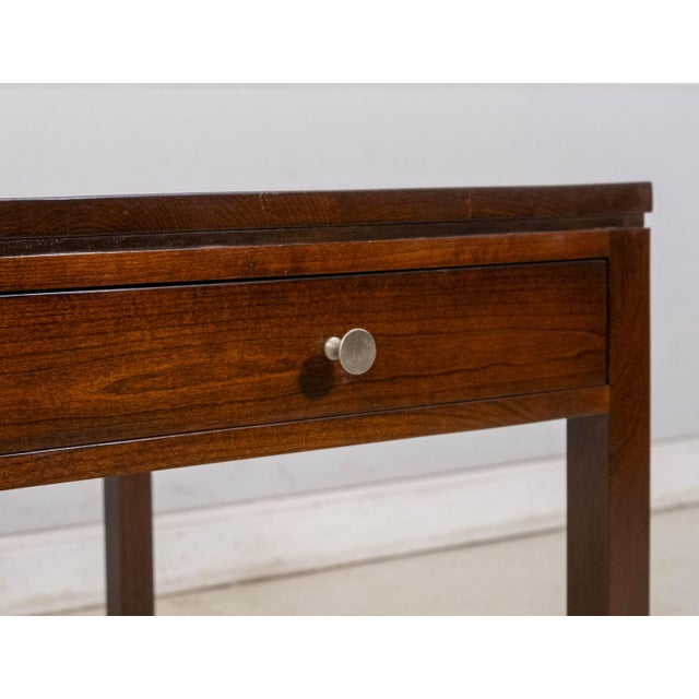 Brown Pair of Stickley Cherry Metropolitan End Side Tables For Sale - Image 8 of 18